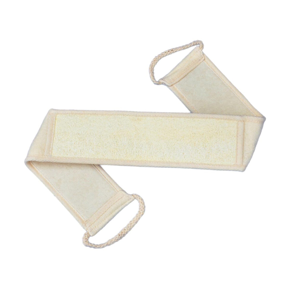 3pcs Natural Loofah Back Scrubber Towel Set for Deep Exfoliation and Smooth Skin in Beige