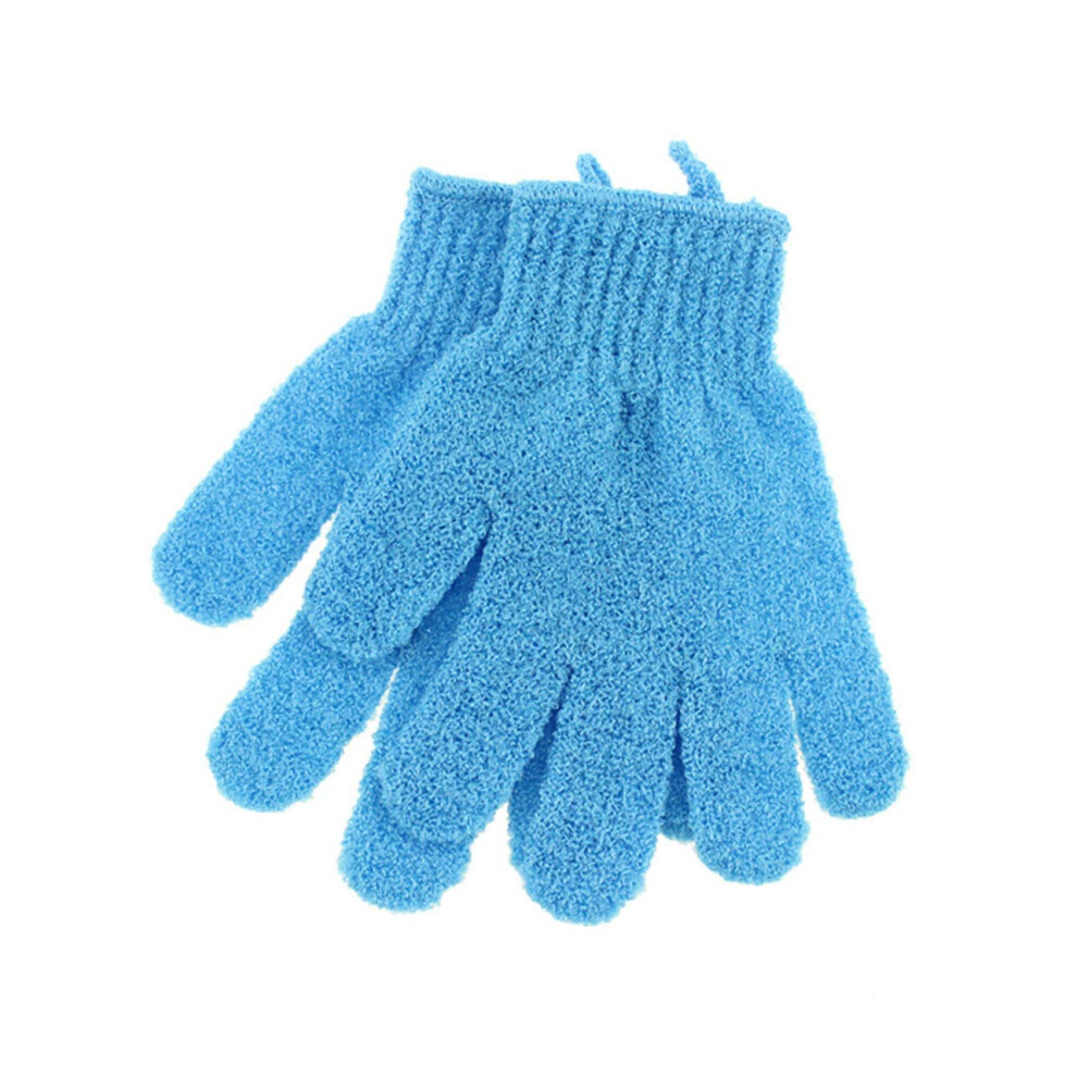 Exfoliating Bath Gloves for Men and Women, Nylon Body Scrub Mitts with Comfortable Stretch Fit