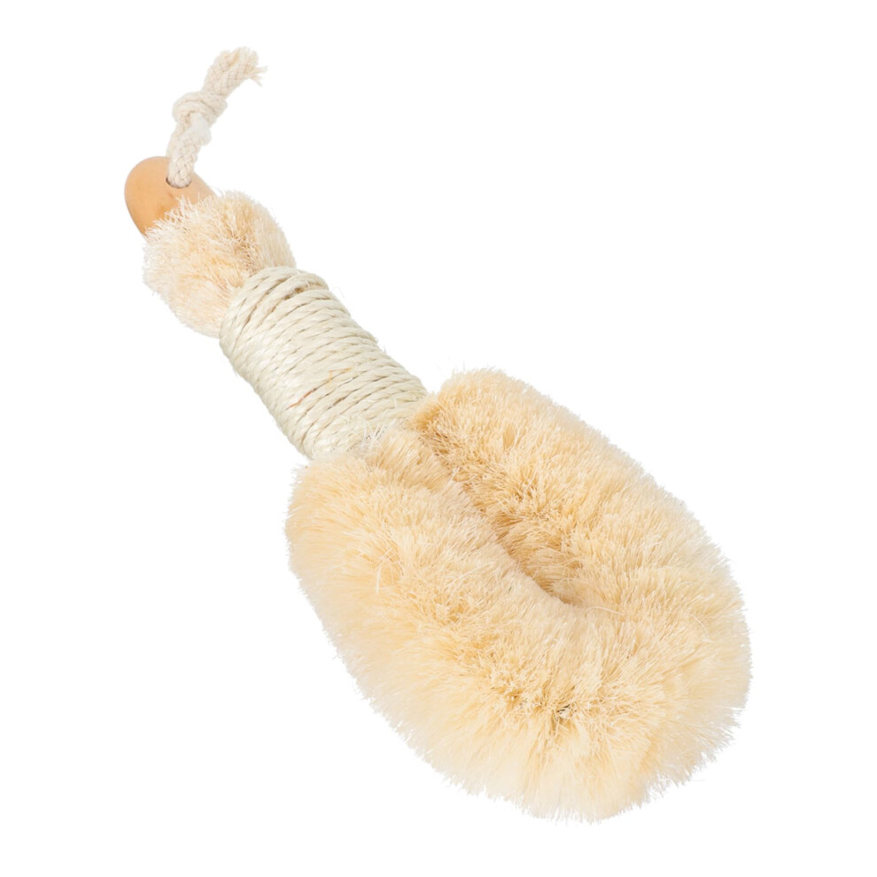 Long Handle Back Scrubber Bath Brush with Durable Sisal for Gentle Exfoliation and Body Cleaning