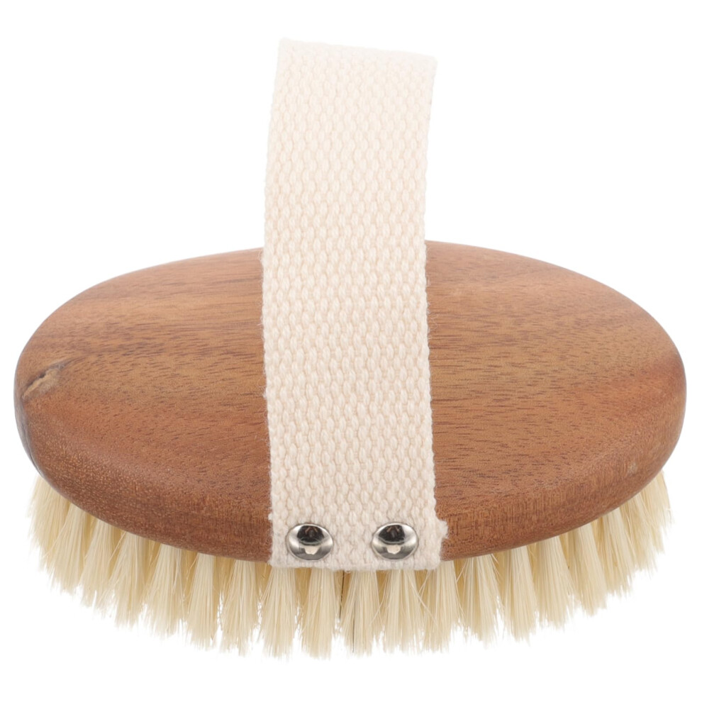 Body Brush with Ergonomic Oval Grip for Dry and Wet Scrubbing, Soft Bristles Massage Spa Shower