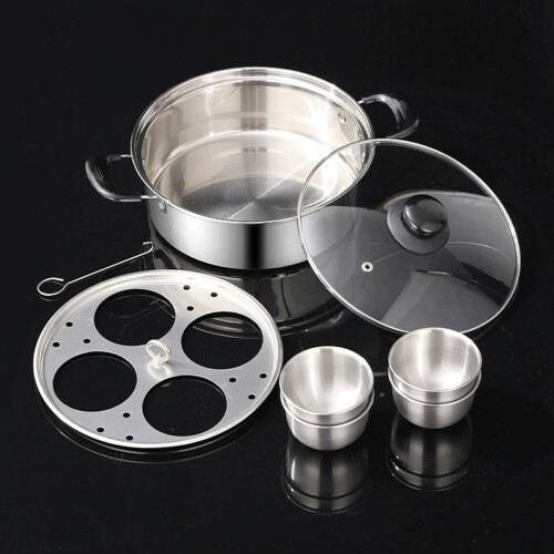 20cm Stainless Steel Egg Steamer MultiFunction Cooker for Kitchen and Mini Cake Baking 1