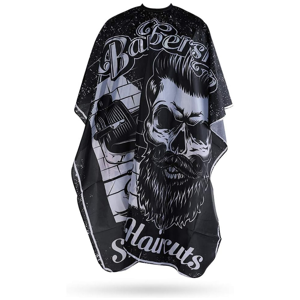 Professional Barber Cape with Full Coverage Protection, Lightweight Nylon Hairdressing Apron for Salon and Home Use