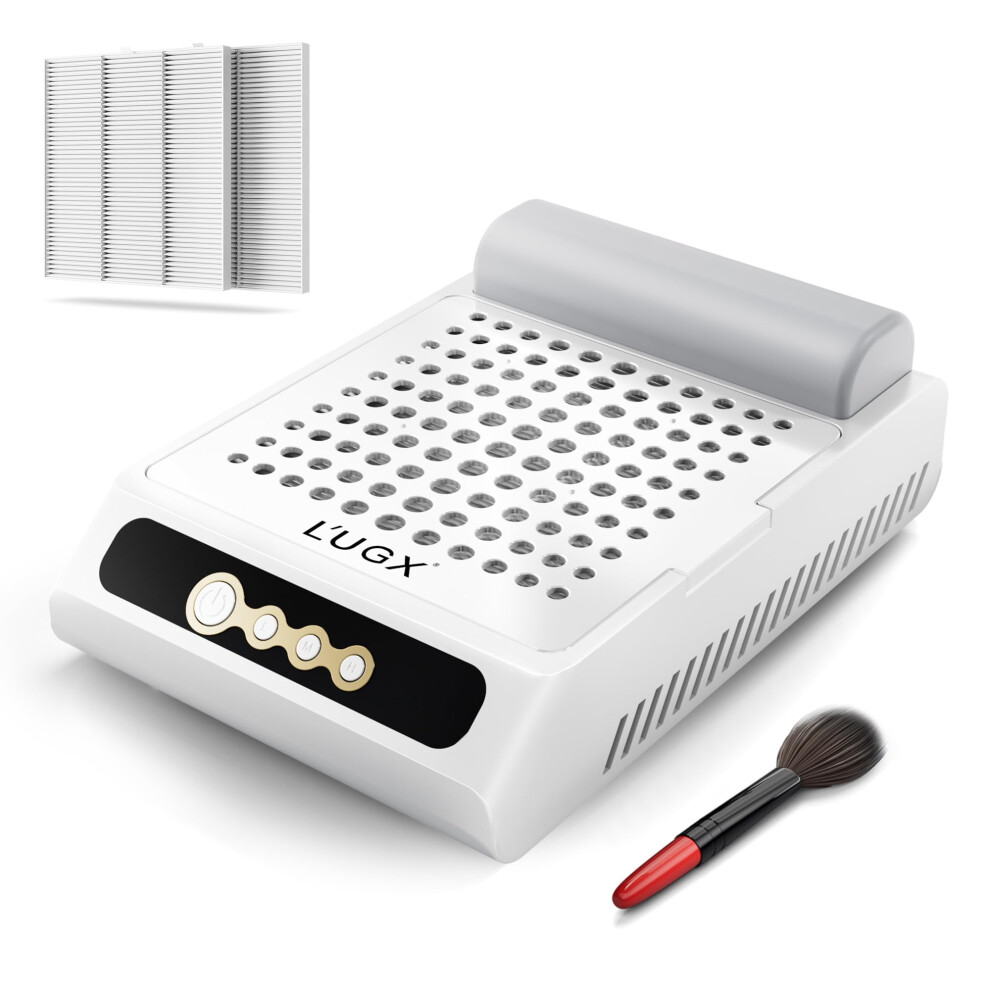 Rechargeable Nail Dust Collector with Powerful Brushless Suction for Acrylic Nails Manicure Pedicure