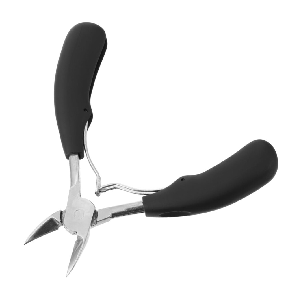 Black Ingrown Toenail Clippers For Thick Nails With Sharp Precision Cutting Stainless Steel Nipper