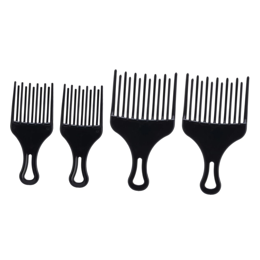 Unisex Wide Tooth Comb Set For Curly Hair And Wigs, Afro Pick For Frizz Reduction, Durable Comfortable Grip