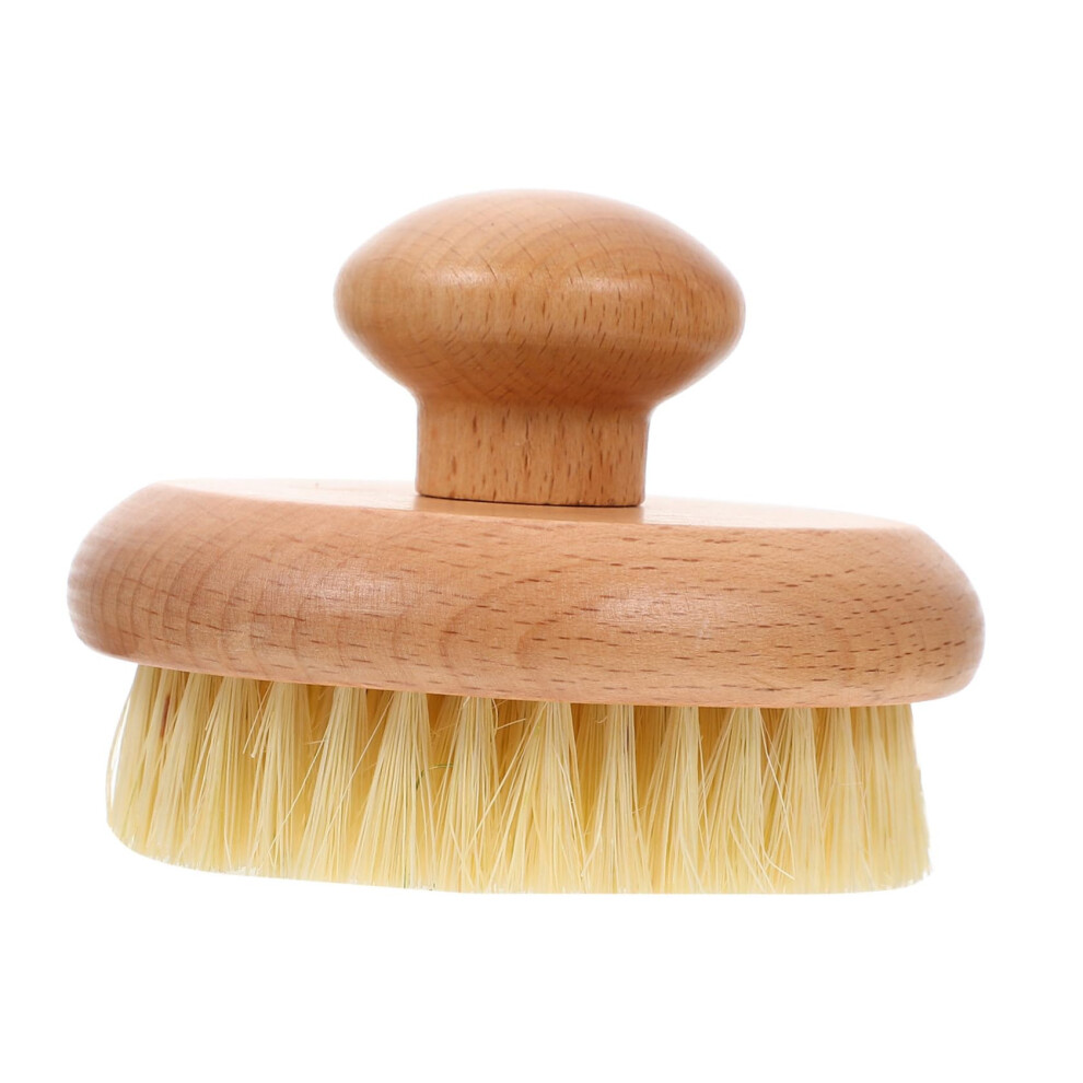 Bath Brush with Short Handle for Deep Cleansing and Gentle Exfoliation, Soft Bristle Body Scrubber
