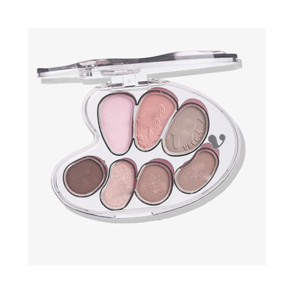 7 Colors Eyeshadow Palette Matte and Shimmer, Silky Smooth Long Lasting Multi Purpose Makeup