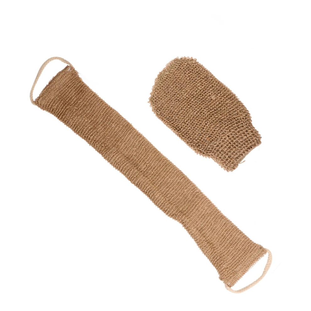 Back Scrubber Bath Gloves 2pcs with Long Handle for Deep Cleansing and Exfoliating Shower