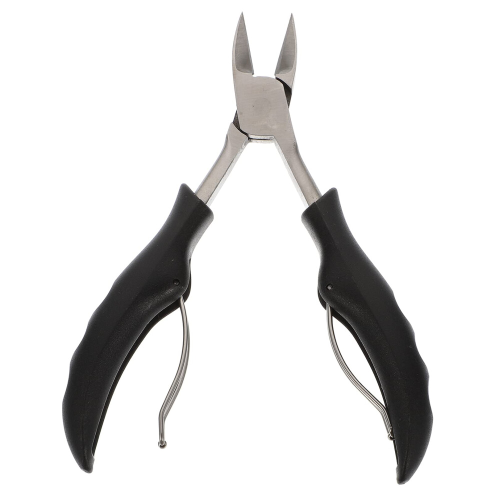 Stainless Steel Nail Clippers for Thick Nails with Ergonomic Grip and Precision Cuticle Nipper