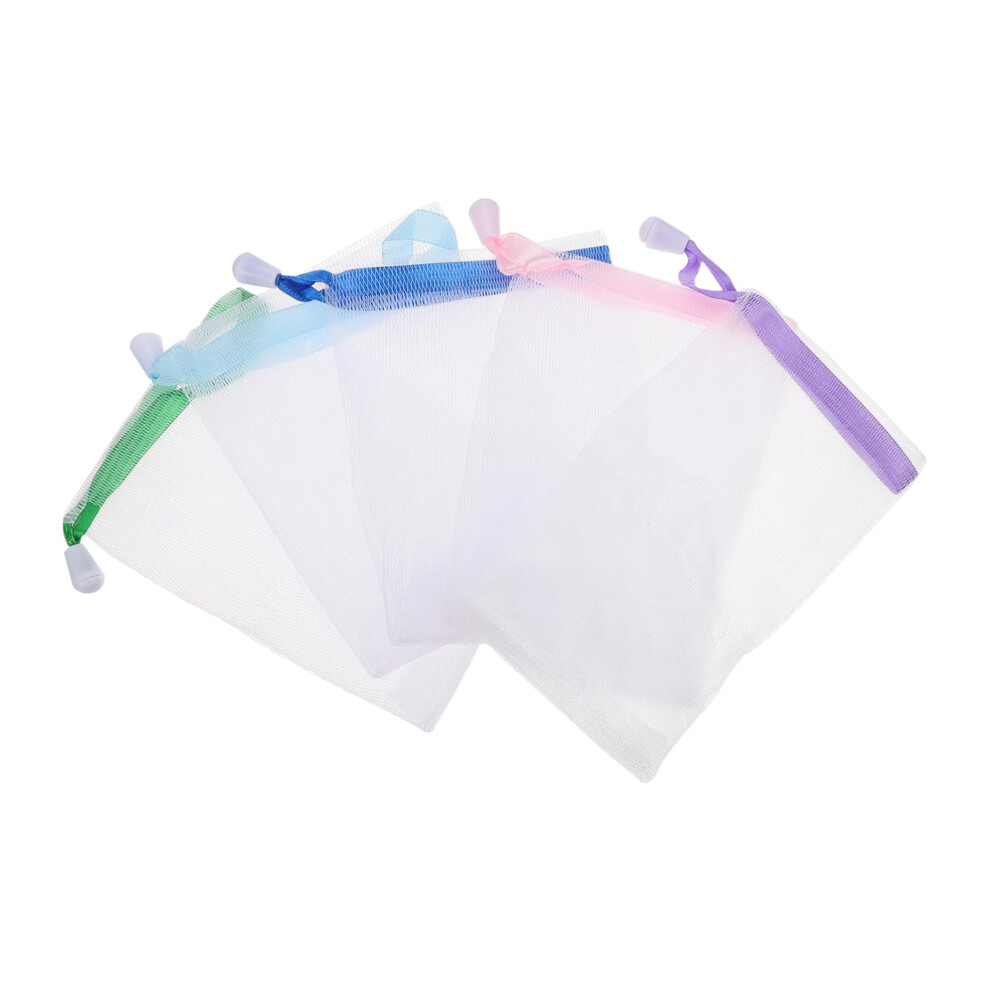 Soap Saver Bag 20pcs Exfoliating Mesh Pouches for Bath and Shower with Rich Lather and Drawstring Closure