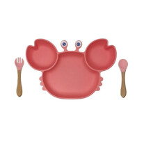 Children's tableware silicone suction cup bowl/lid