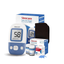 Sinocare Safe AQ Pro I Blood Glucose Test Strips & Lancets Kit, 50pcs