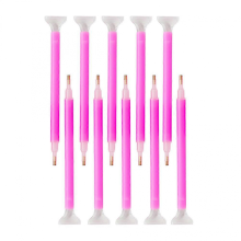 Dual-End Bead Pen Kit, Cross Stitch & Painting Tool, Pink 13.00X2.00X0.80cm with 10Pcs Suction CupsPink13.00X2.00X0.80CM