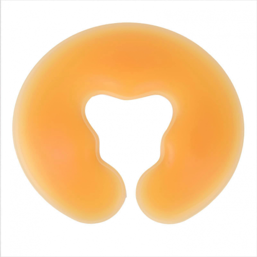 Ergonomic U-Shape Massage Face Pillow with Cooling Silicone Cushion for Spa Bed