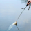 Gaffe extensible de 95 cm pour la pêche en mer, avec corde et hameçon. 1