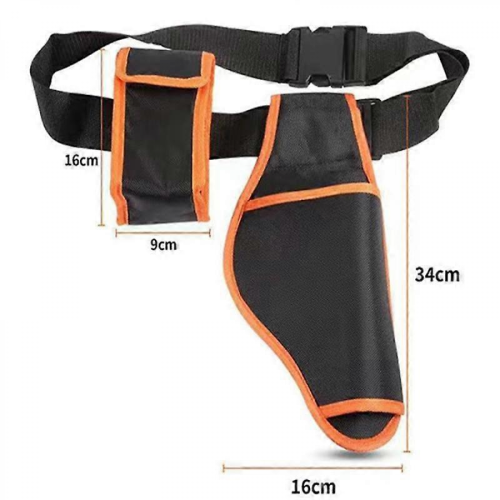 3Pcs Orange+Black Garden Tool Set: Electric Pruning Shears & Scissors 1