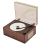 Retro CD Player with Bluetooth 5.0, USB, AUX, RechargeableWalnut Color 1
