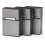 3 Pcs Aluminum Cigarette Case with Magnetic Closure, Gray 2