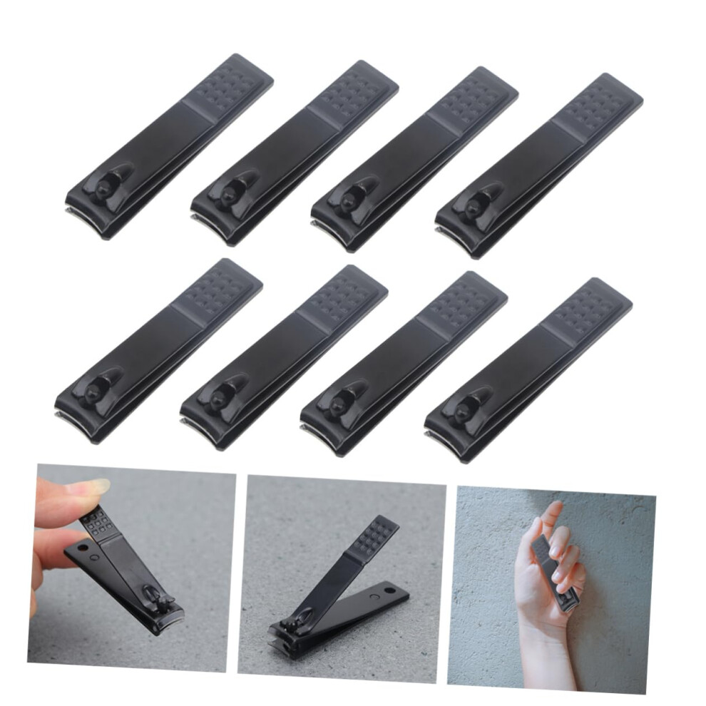 12pcs Ergonomic Nail Clippers with Slanted Blades, Durable Carbon Steel Nail Cutter Set for Fingernails and Toenails