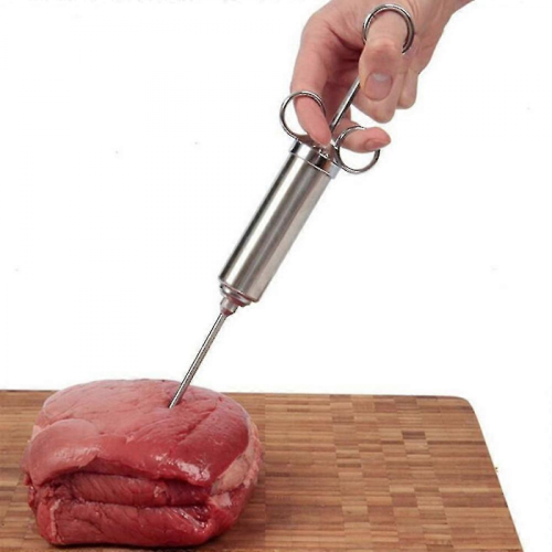 Kit d'injecteur de viande robuste en acier inoxydable 304, 60 ml 1