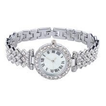 Nauwkeurig horloge met quartz uurwerk, elegant polshorloge, luxe design, verstelbare band, strass-steentjes, waterdicht, modieus accessoire voor