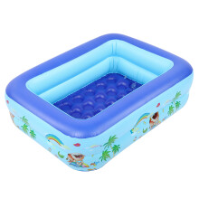 Durable And Strong Inflatable Pool for Kids Adults, Soft Inflatable Floor Water Play Center with Easy Drain Plug and Repair Kit for Outdoor Summer Fun
