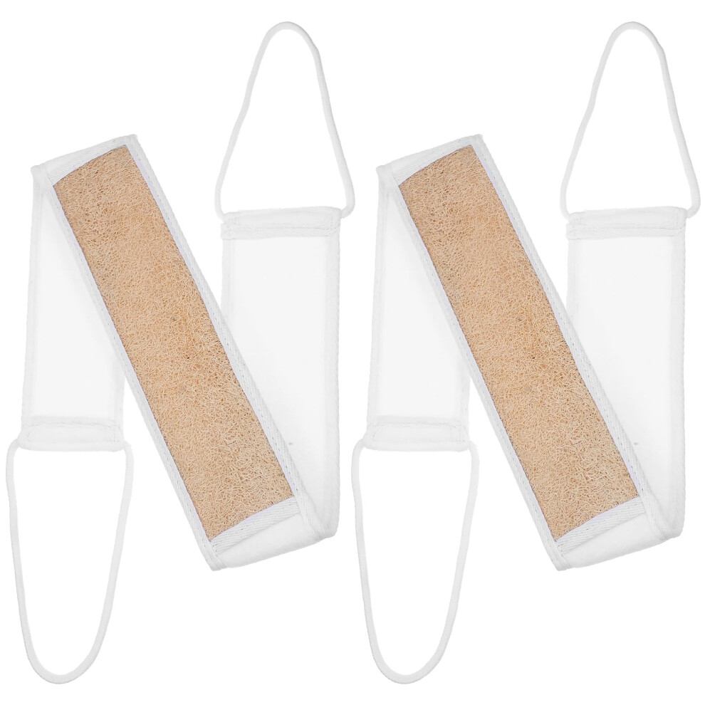 Back Scrubber with Extended Reach Design, DualSided Loofah Strap for Shower and Gentle Exfoliation