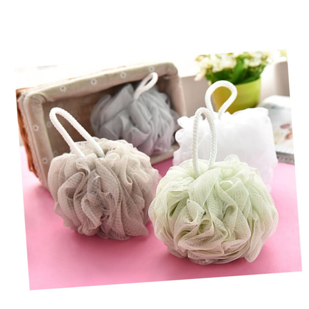 Bath Shower Pouf Loofah Body Scrubber Set, Soft Mesh for Gentle Exfoliation and Rich Lather