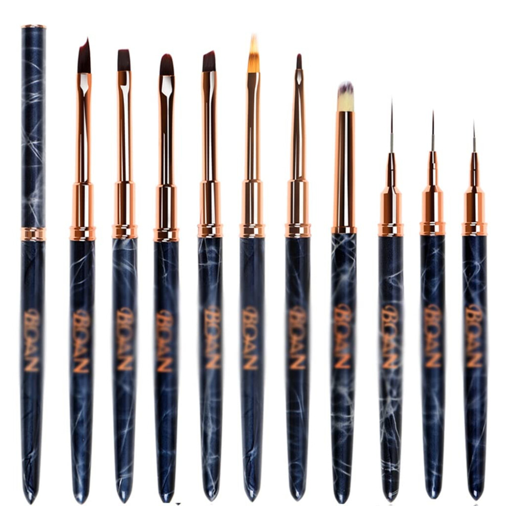 Professional Gel Nail Art Brush with Precise Detailing Tip for Acrylic and UV Gel Manicure