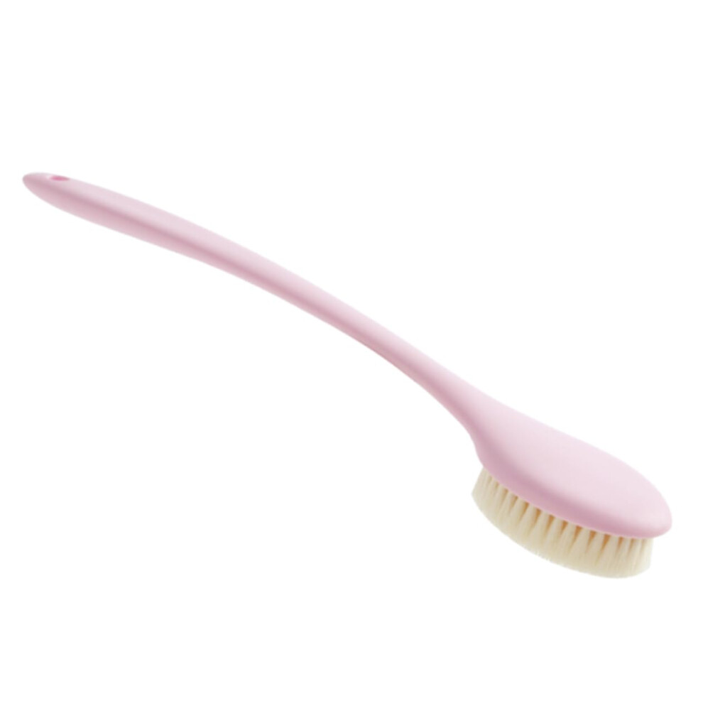 Long Handle Body Brush for Back Exfoliating Natural Bristle Bath Brush with Wooden Handle