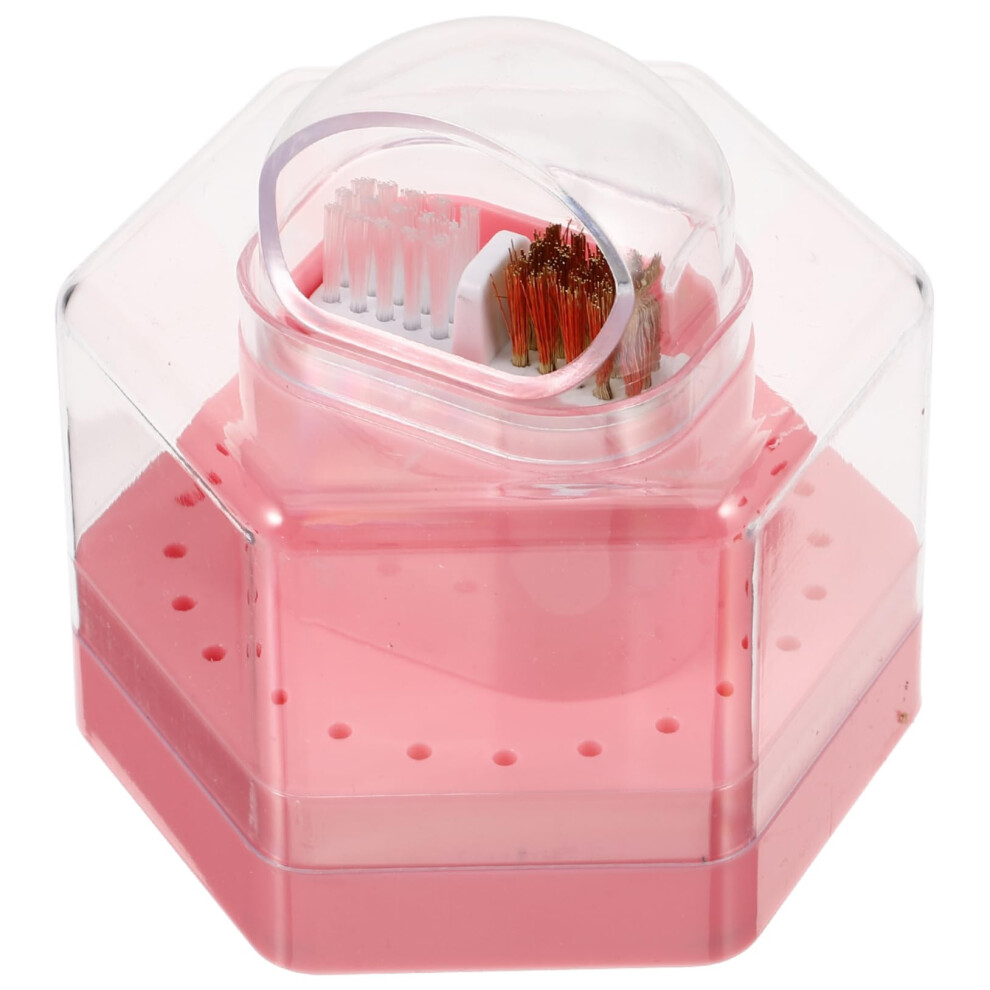Nail Drill Bit Case with Compact Secure Storage, Dustproof Holder for Salon and Home Use