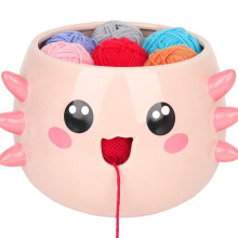 Crochet Bowl Cute Cartoon Design Large Accessories Holder Yarn Bowl For Women Adults Beginners Crocheters Knitters