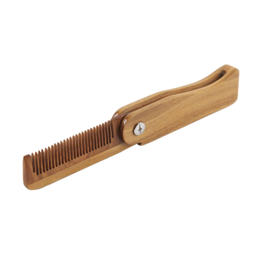 Unisex Sandalwood Beard Comb Antistatic Wooden Hair Comb With Smooth Detangling Teeth For Men And Women