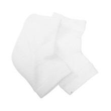 Moisturizing Heel Socks with Gel Cushion, Open Toe Cotton Sleeves for Cracked Dry Feet Night Care