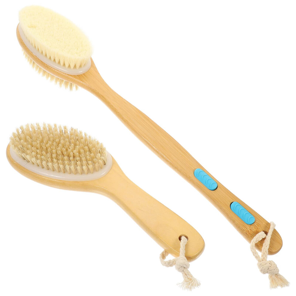 Back Scrubber with Long Handle for Shower Gentle Exfoliating Shower Brush for Back and Body