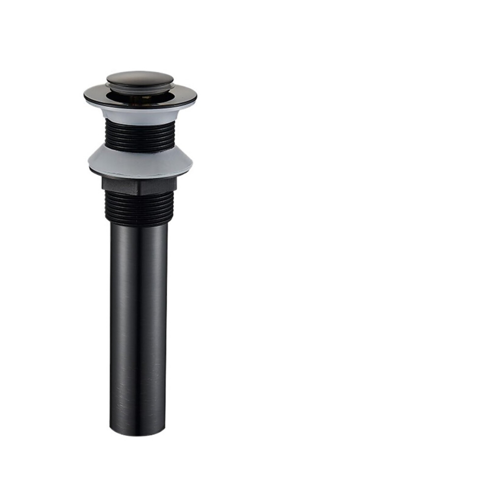 Basin Sink Pop Up Drain Black C1, Pushon Drain, Universal Fit For Most Bathroom Sinks, Stopper 9187378304167