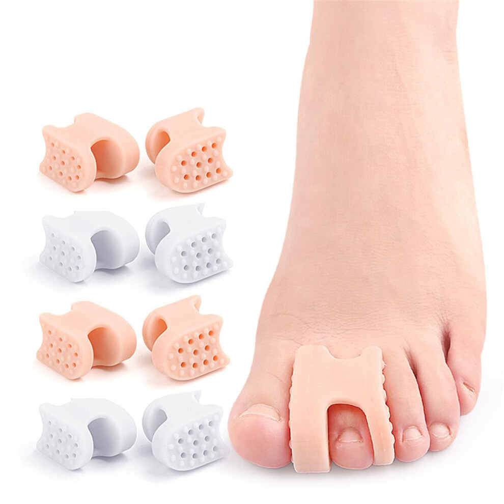 Gel Toe Separators 8PCS Bunion Corrector Silicone Spacers for Pain Relief Toe Alignment