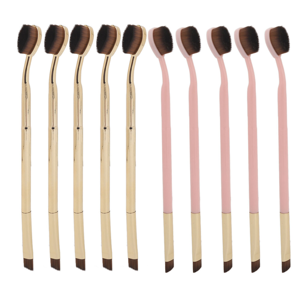 Dual Ended Makeup Brush Set, Portable Eyeshadow Smudge Brush with Concealer Tip, Professional Tools Featuring Ergonomic Handles and Soft Bristles for