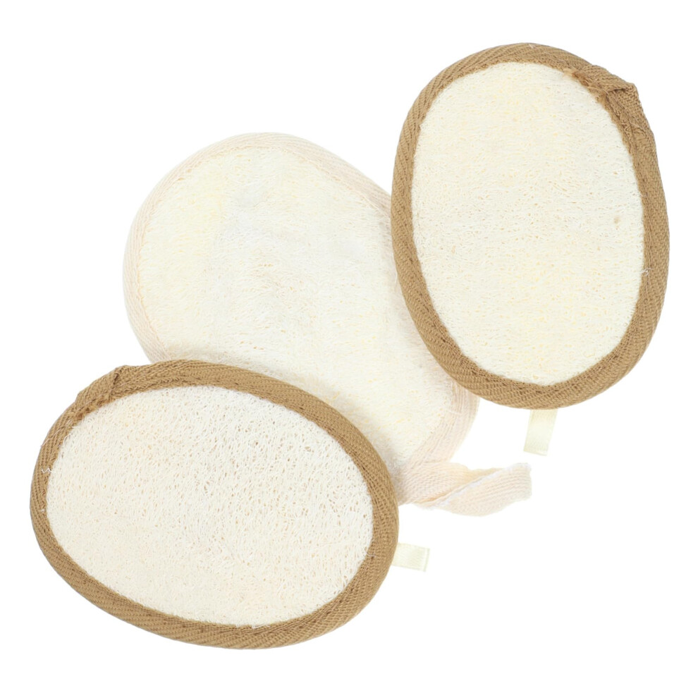 Bath Loofah Sponge Set 3 Pack, Soft Exfoliating Body Scrubber for Deep Cleansing and Rich Foam