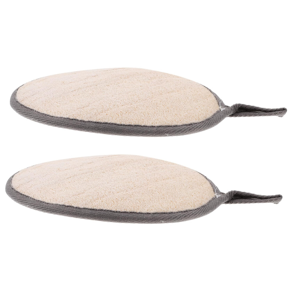 Bath Loofah Sponge Set of 2 for Gentle Skin Exfoliation and Rich Foam in Shower or Bath