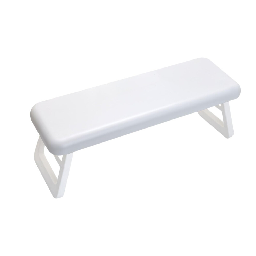 White Nail Arm Rest Cushion With Stable Support, Foldable Manicure Hand Pillow For Nail Art,