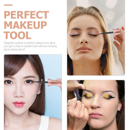 Magnetic Eyeliner Pen Set with Precise Fine Tip, Waterproof QuickDry Formula for False Lashes 1