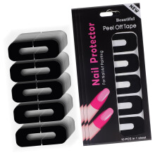 UShaped Nail Protector Stickers 100 Sheets Gel Polish Guards for Smudge Manicure