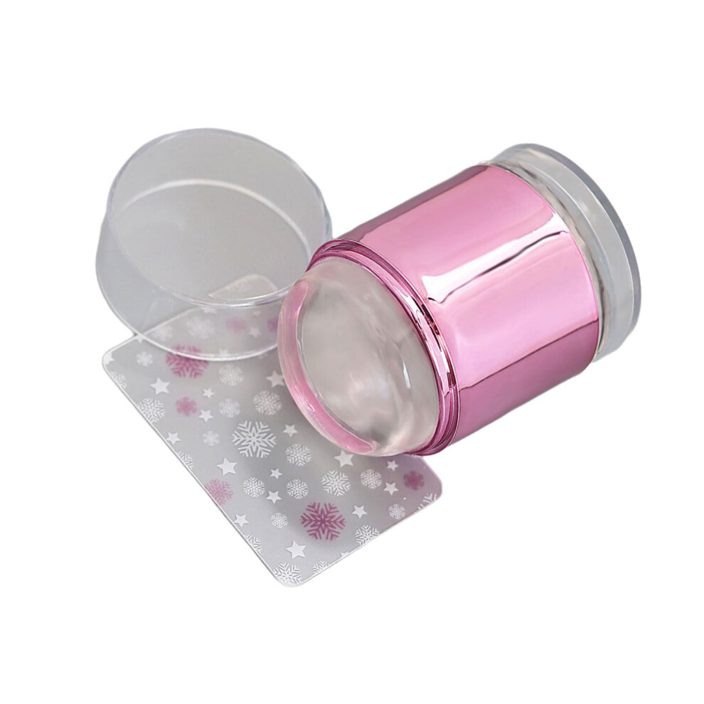 Nail Art Stamper Kit Clear Silicone with Scraper for French Manicure and Jelly Nail Designs