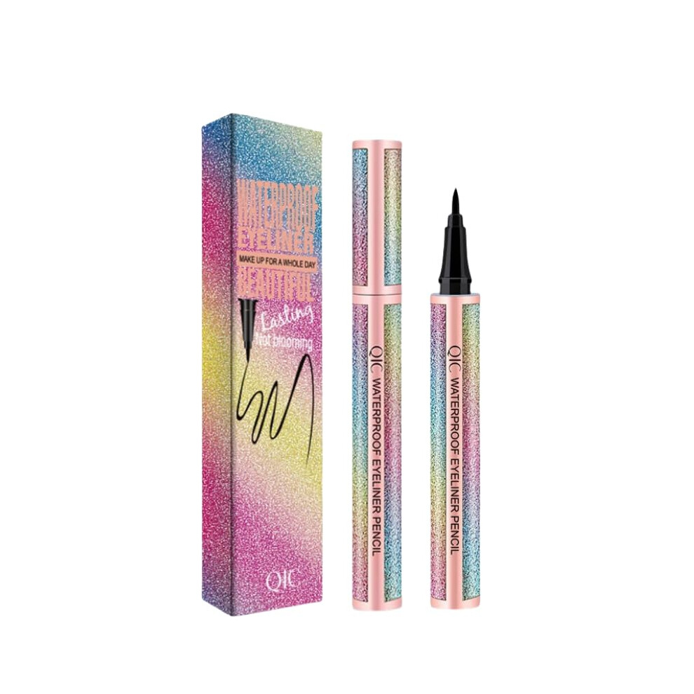Waterproof Liquid Eyeliner Pen Black â Long Lasting Smudge Proof with Precision Brush Tip