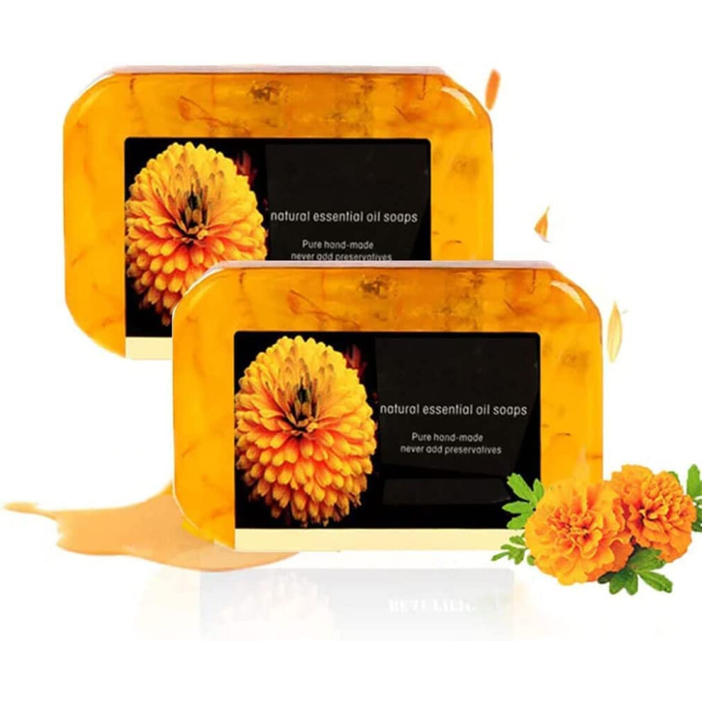2PCS Anti Cellulite Soap with Natural Ginger Formula for Gentle Exfoliation and Smoother Skin