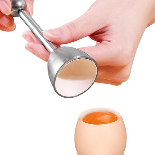 Stainless Steel Egg Topper Cutter for Clean Eggshell Removal, Boiled Egg Shell Opener Tool 2