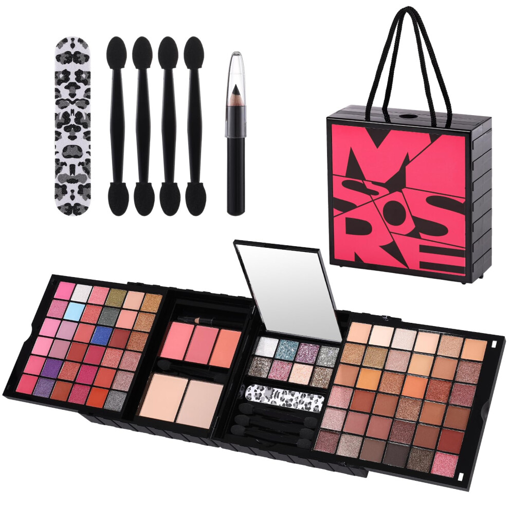 Makeup Kit for Women Complete AllinOne Set with 72 Eyeshadows Blush Powder Eyeliner Gift