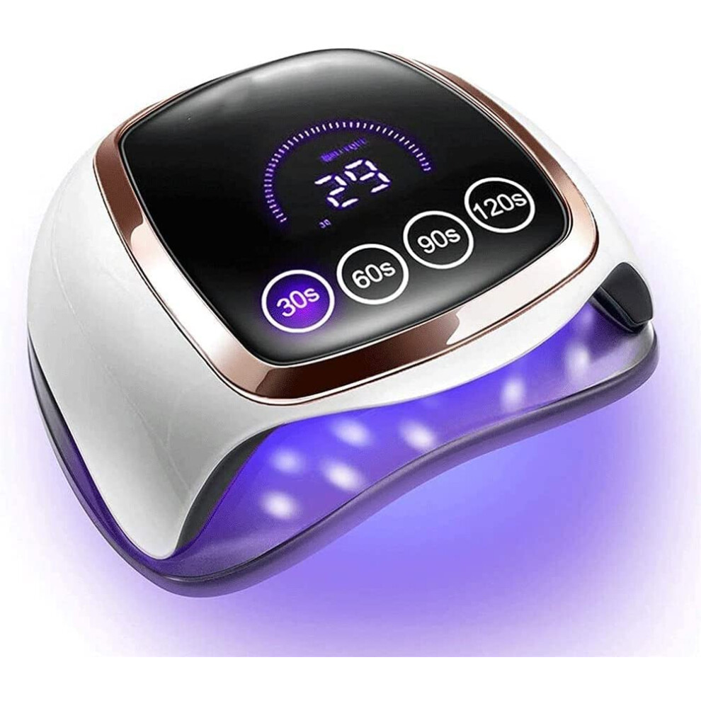 168W LED Nail Lamp UV Nail Dryer for Gel Polish with LCD Screen, Sensor and 4 Timer Settings