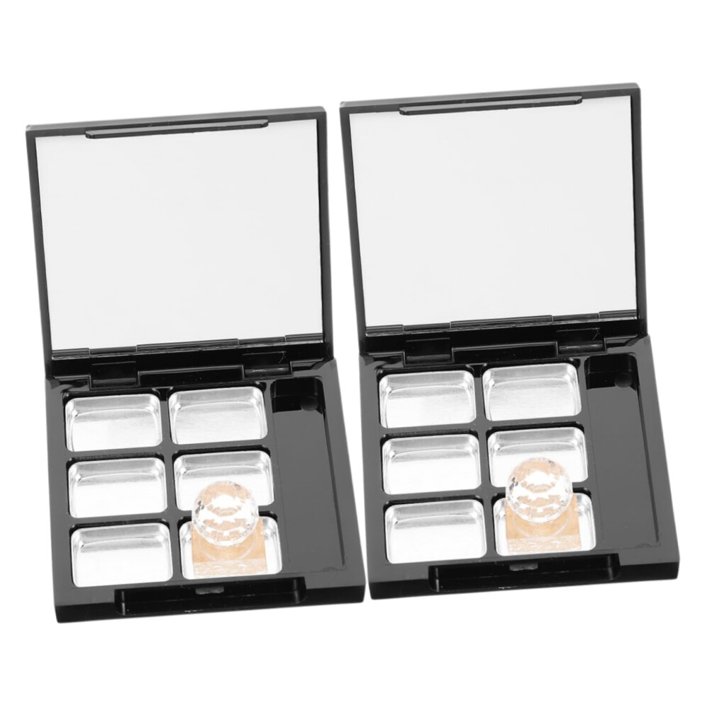 Empty Makeup Palette with  Layout, Travel Friendly Refillable Eyeshadow Lipstick Case